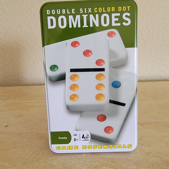 Double Six Color Dot Dominoes -  Cardinal Games - Picture 1 of 4